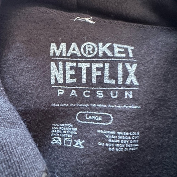 MARKET X PACSUN SQUID GAMES BLACK HOODIE - Picture 6 of 6